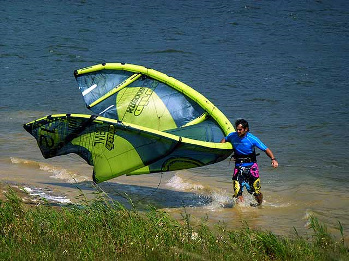 kitesurfing na Klimkówce